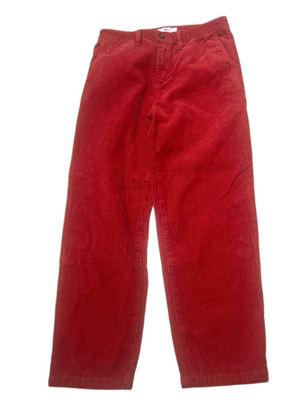 Vans Corduroy Pants Red Orange Inseam 26